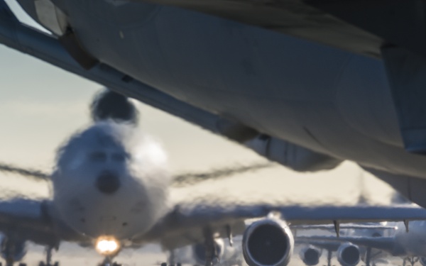 305th airmen, aircraft walk the walk