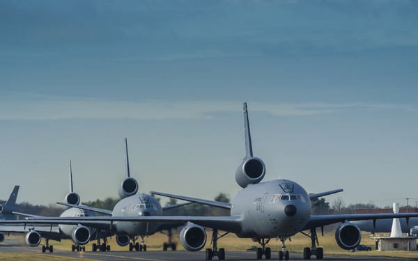 305th airmen, aircraft walk the walk