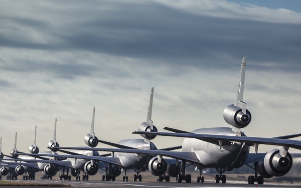 305th airmen, aircraft walk the walk