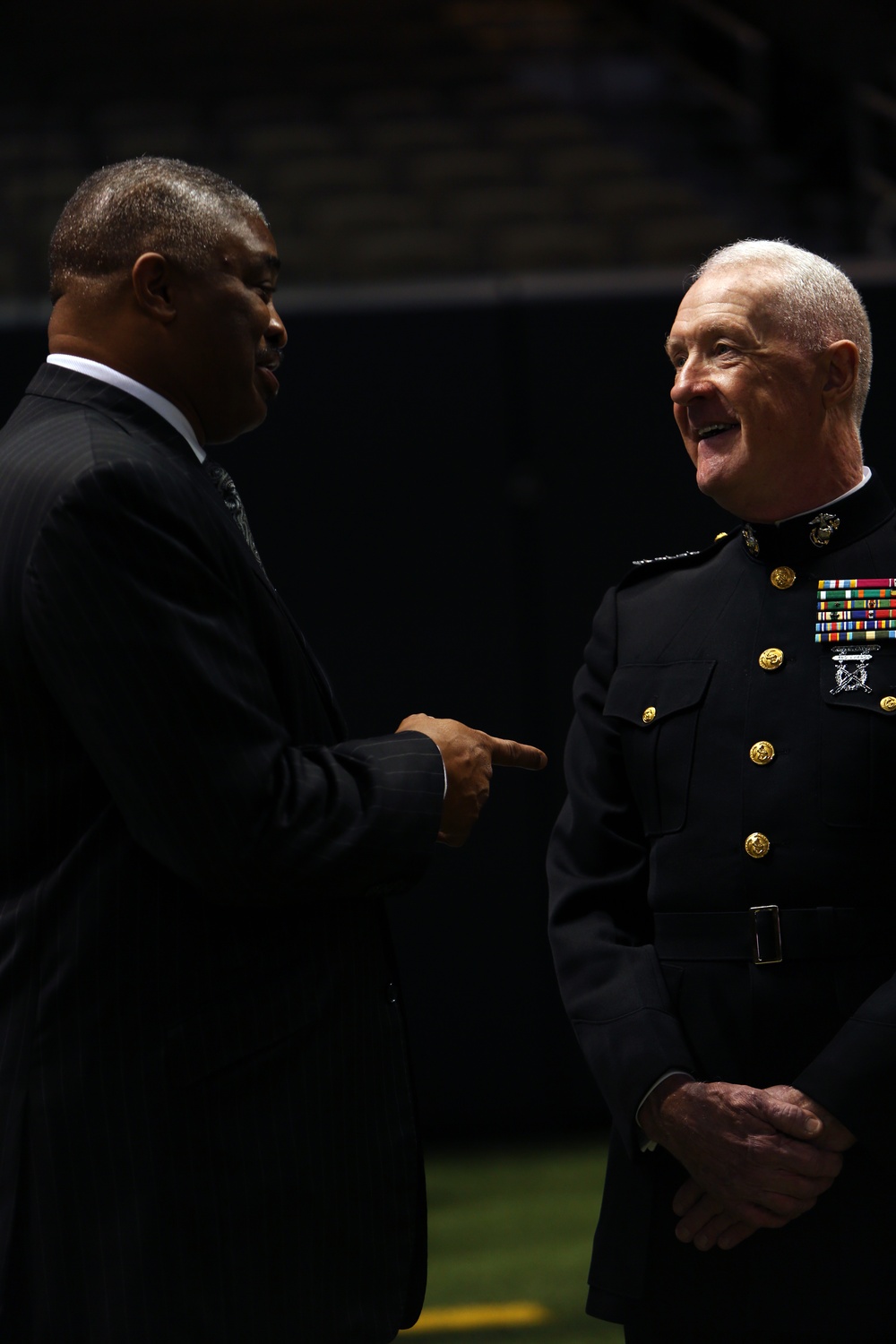 Marines attend 2013 Bayou Classic press conference