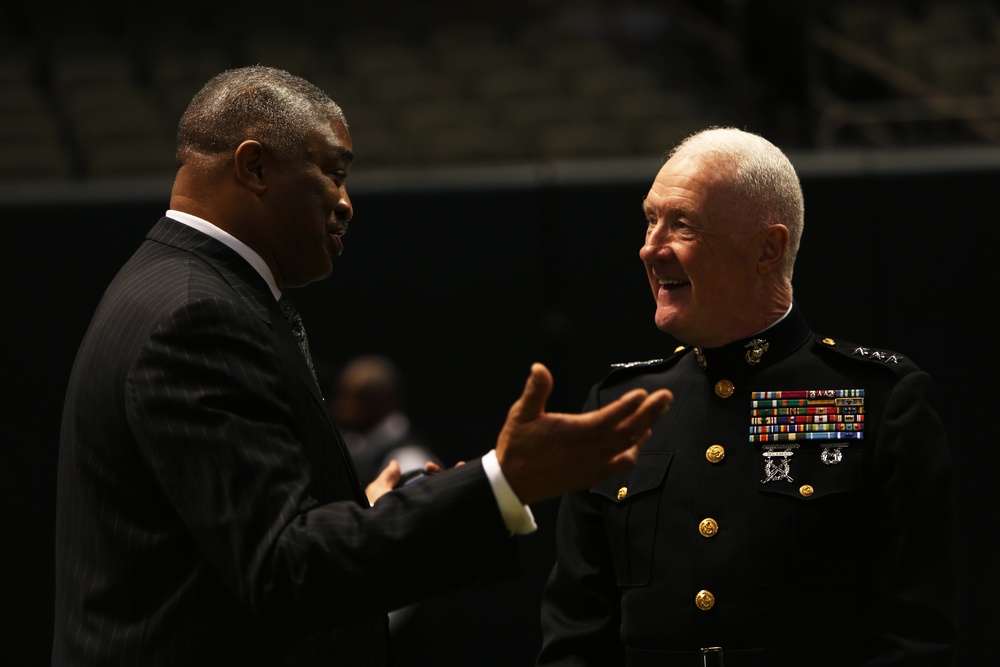 Marines attend 2013 Bayou Classic press conference