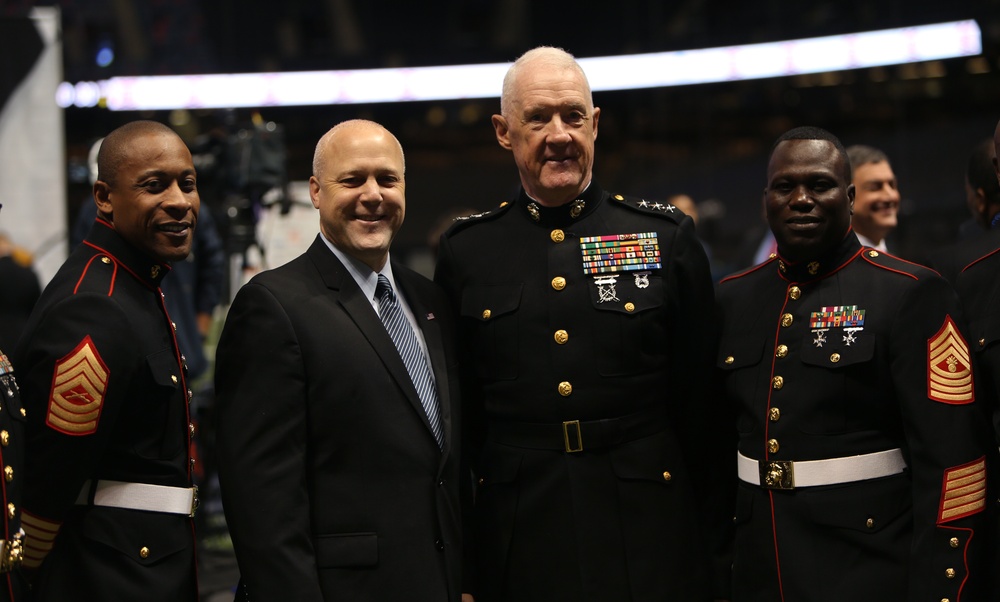 Marines attend 2013 Bayou Classic press conference