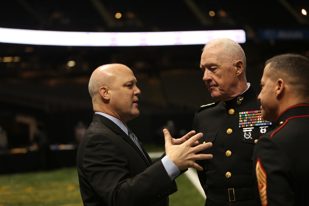 Marines attend 2013 Bayou Classic press conference