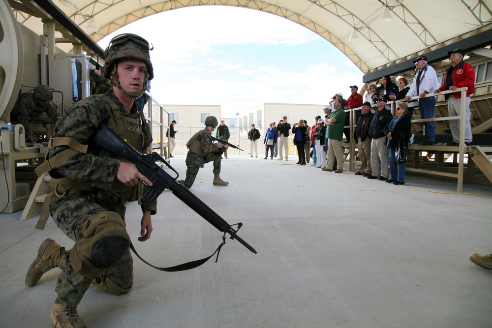 Veterans tour Combat Center