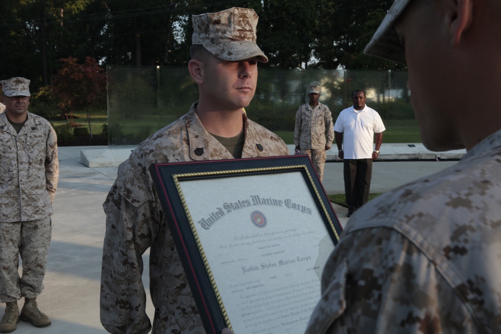 Staff Sergeant Rivera Promotion to Gunnery Sergeant