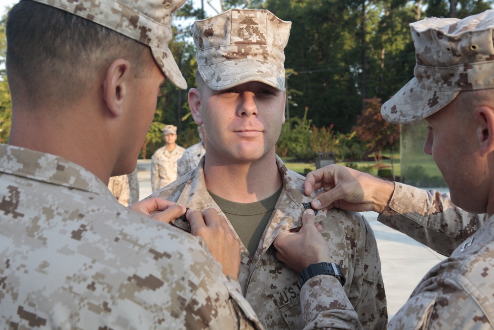 Staff Sergeant Rivera Promotion to Gunnery Sergeant