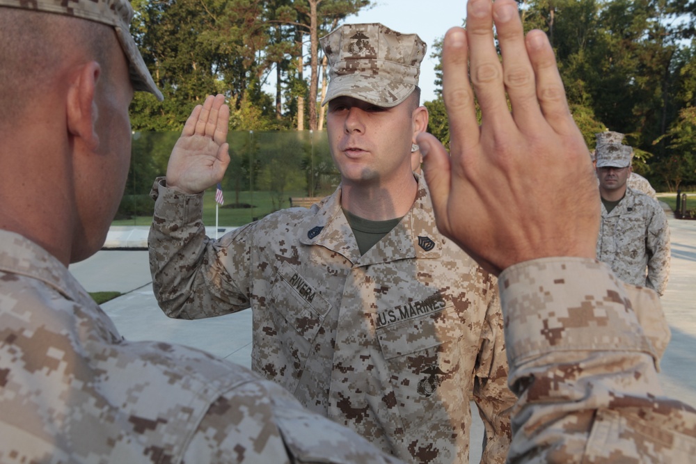 Staff Sergeant Rivera Promotion to Gunnery Sergeant