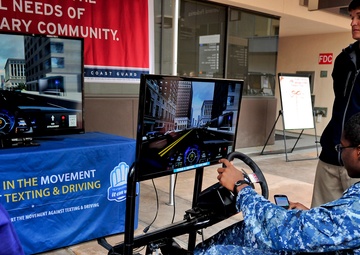 Sailor uses distracted driver simulator