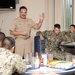 Seabee breakfast meeting at Camp Covington