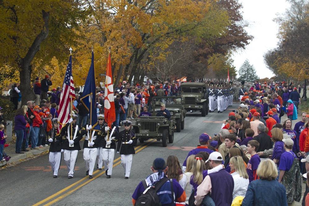 Purple Heart Recipients and Veterans Honored at Clemson
