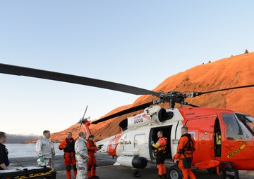 Coast Guard medevacs injured man 115 miles south of Kodiak, Alaska