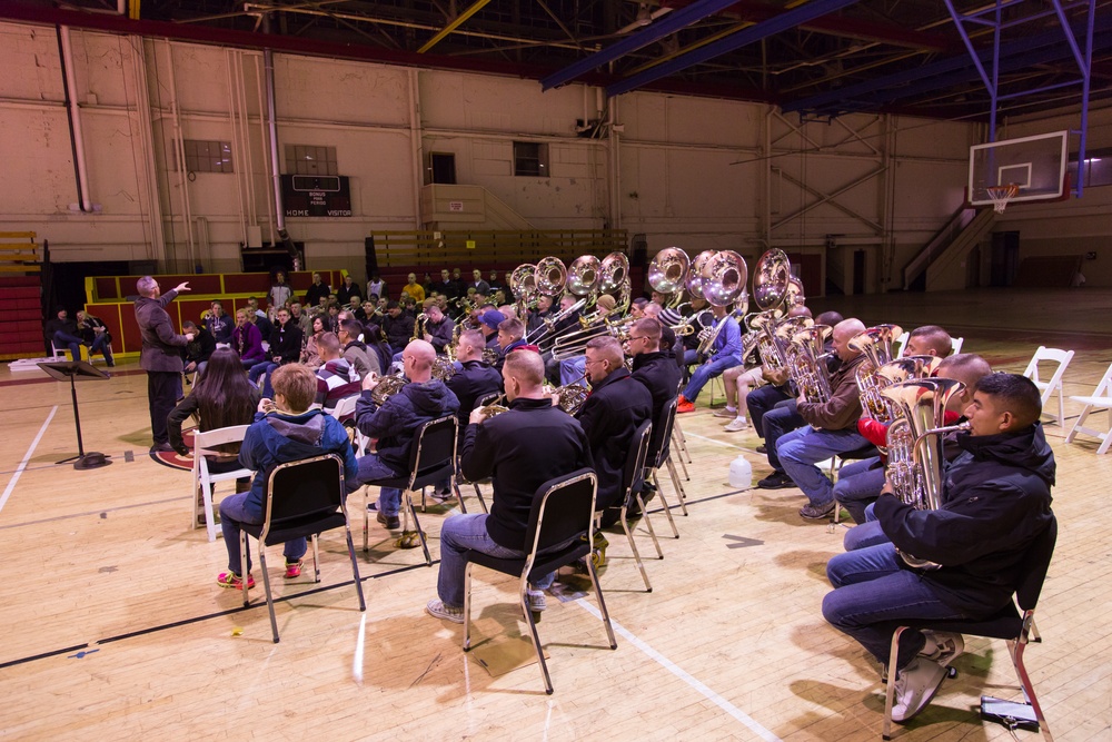 Marines prepare for Macy’s Thanksgiving Day Parade