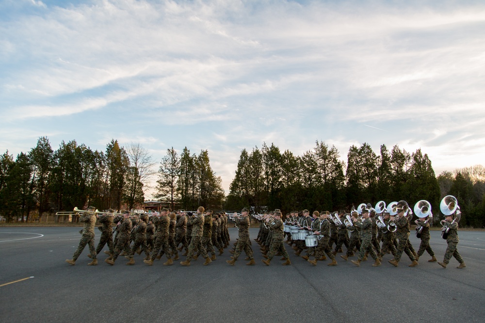 Marines prepare for Macy’s Thanksgiving Day Parade