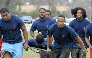Southern University trains with Marines; Coach calls football combat