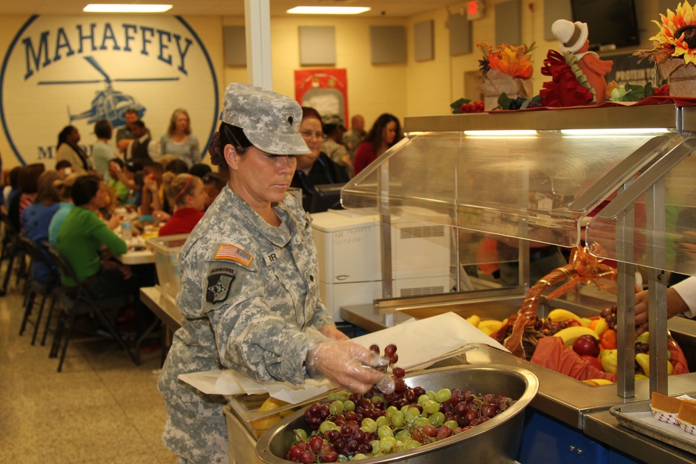 Lifeliners serve food and more at Mahaffey Middle School