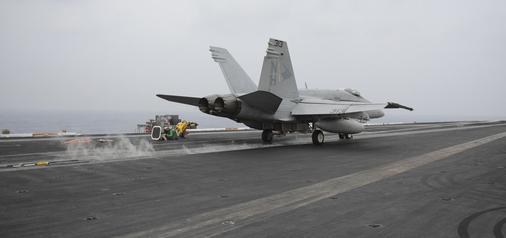 USS Nimitz flight deck operations