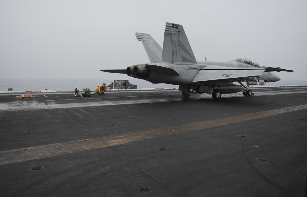 USS Nimitz flight deck operations