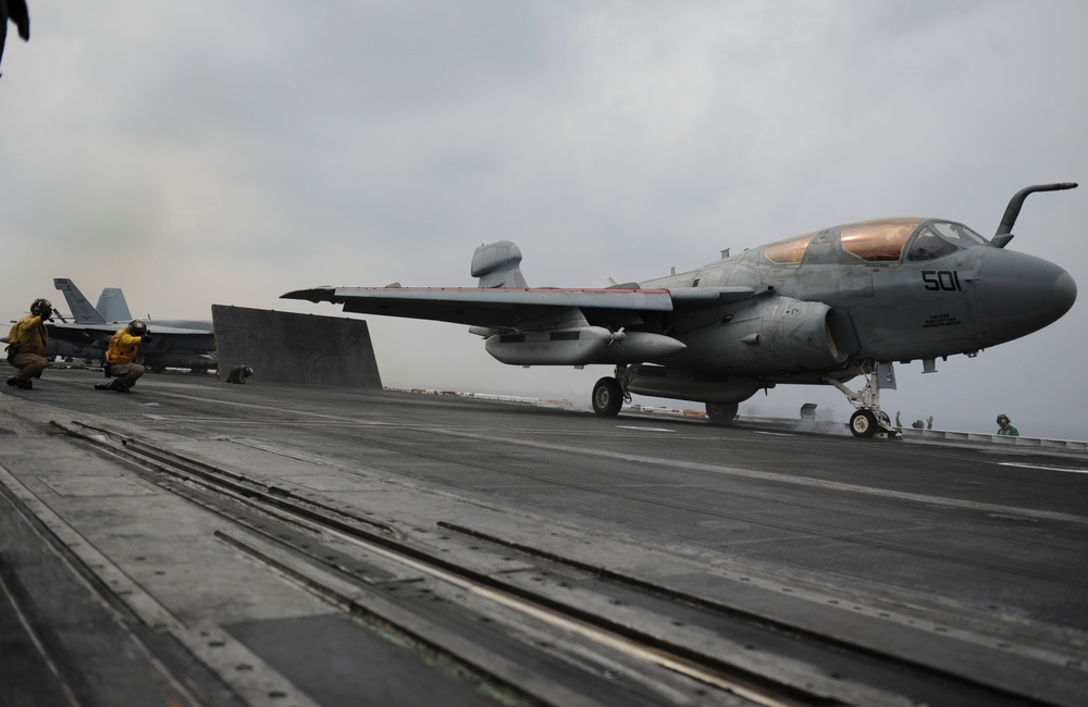 USS Nimitz flight deck operations