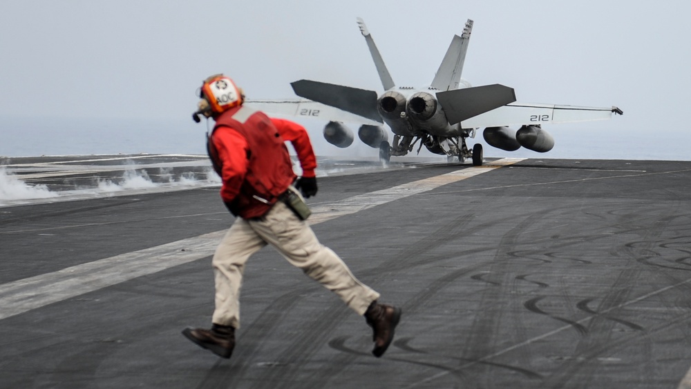 USS Nimitz flight deck operations