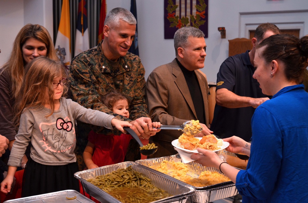 Thanksgiving dinner at NAS Oceana