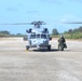 Navy Seahawk lands at Tinian North Field