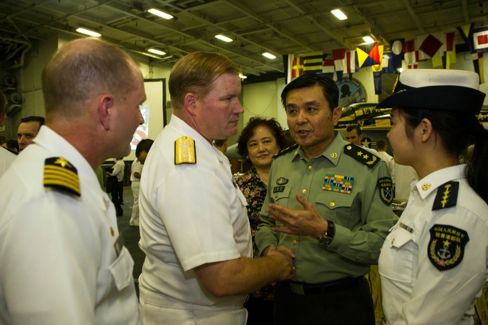 USS George Washington welcome reception