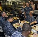 Pacific Fleet commander, fleet master chief visit USS Michael Murphy sailors on Thanksgiving