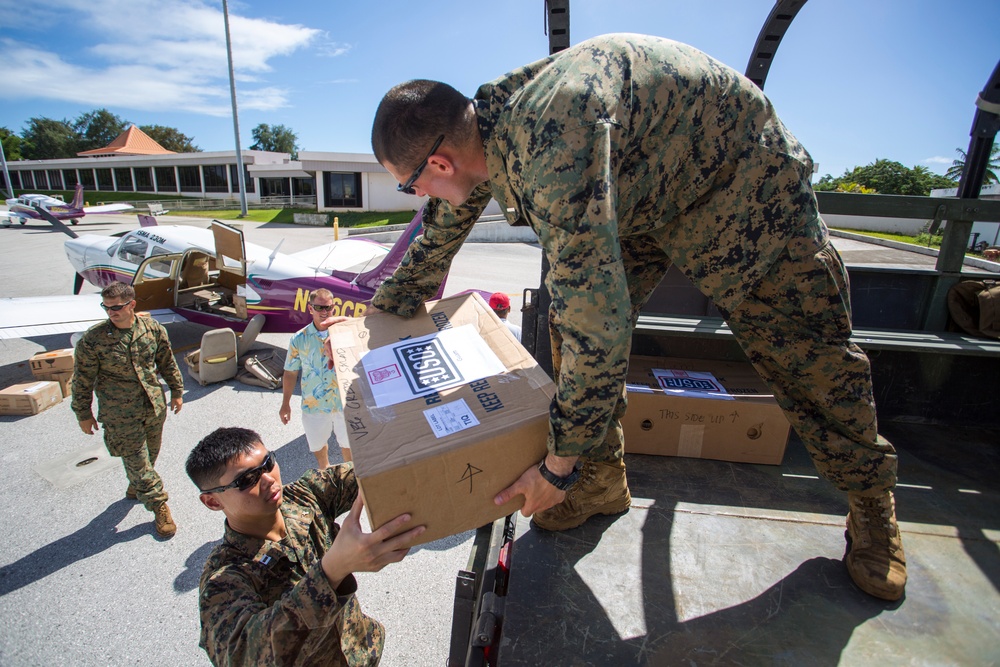 Marines enjoy Thanksgiving meal on Tinian