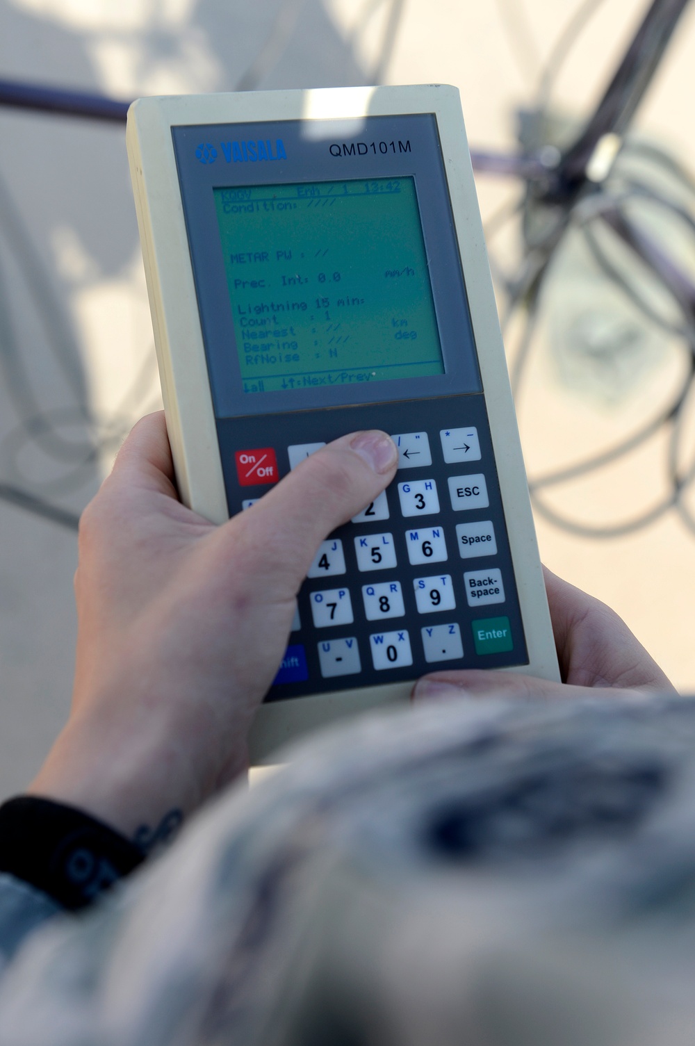 386th EOSS and Doppler forecast the weather