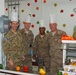 Senior officers serve Thanksgiving meals at Bagram Air Field