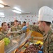 Senior officers serve Thanksgiving meals at Bagram Airfield