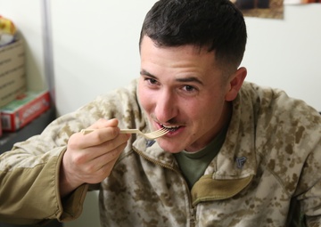 3/7 Marines bond during Thanksgiving