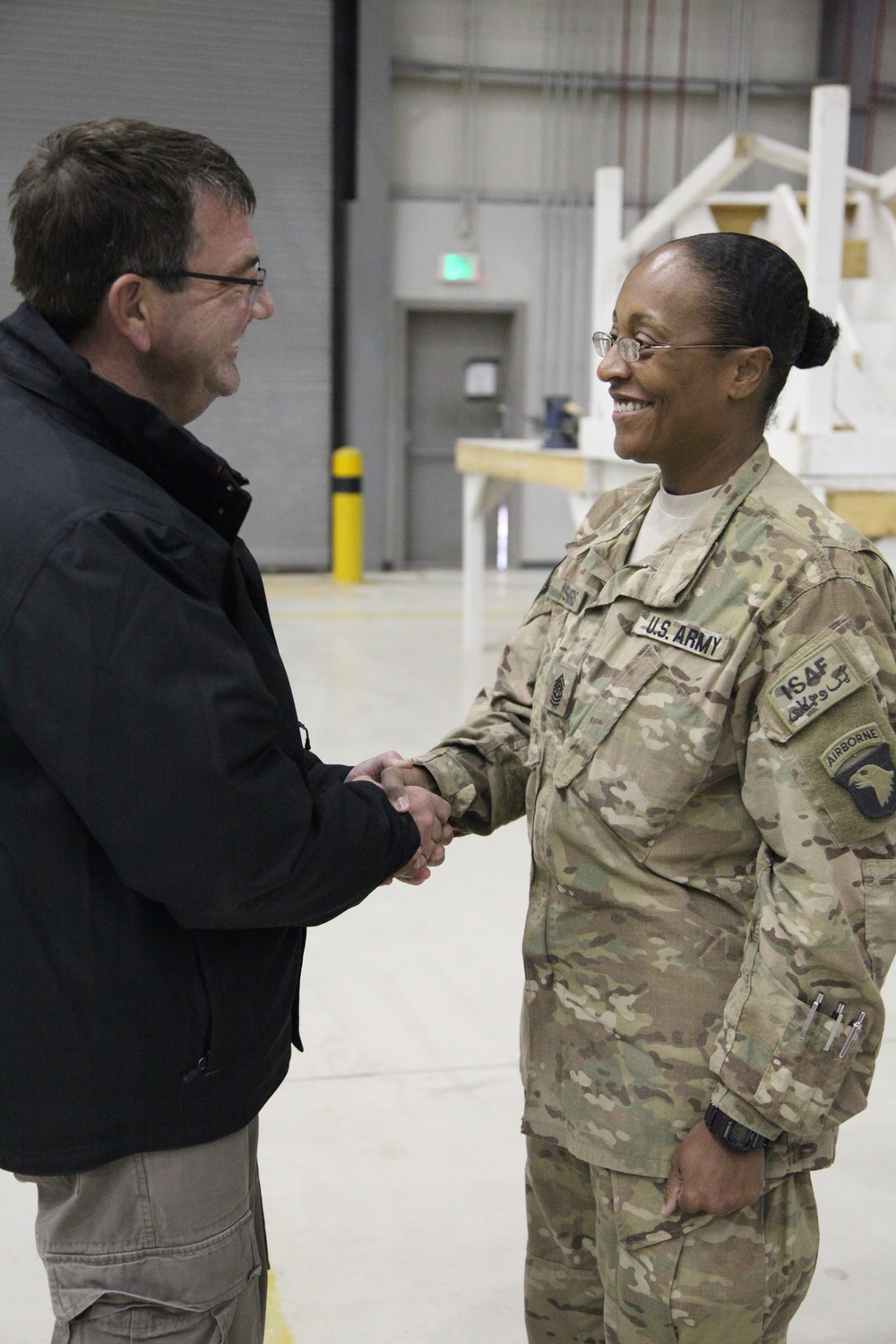 Deputy defense secretary at Bagram