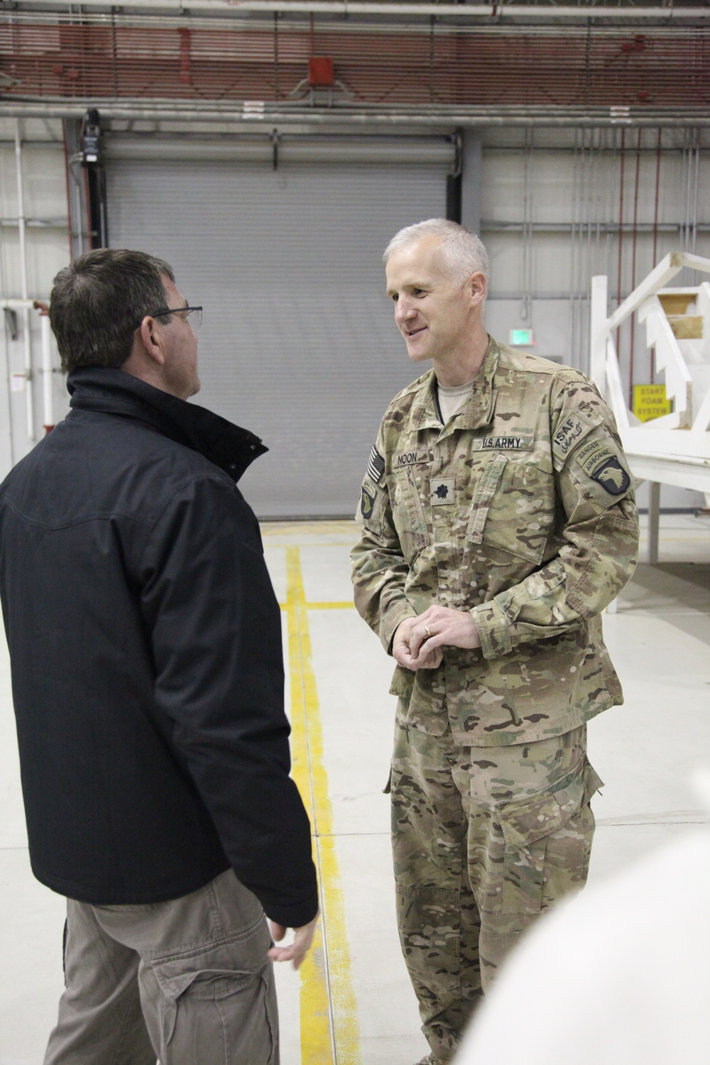 Deputy defense secretary at Bagram