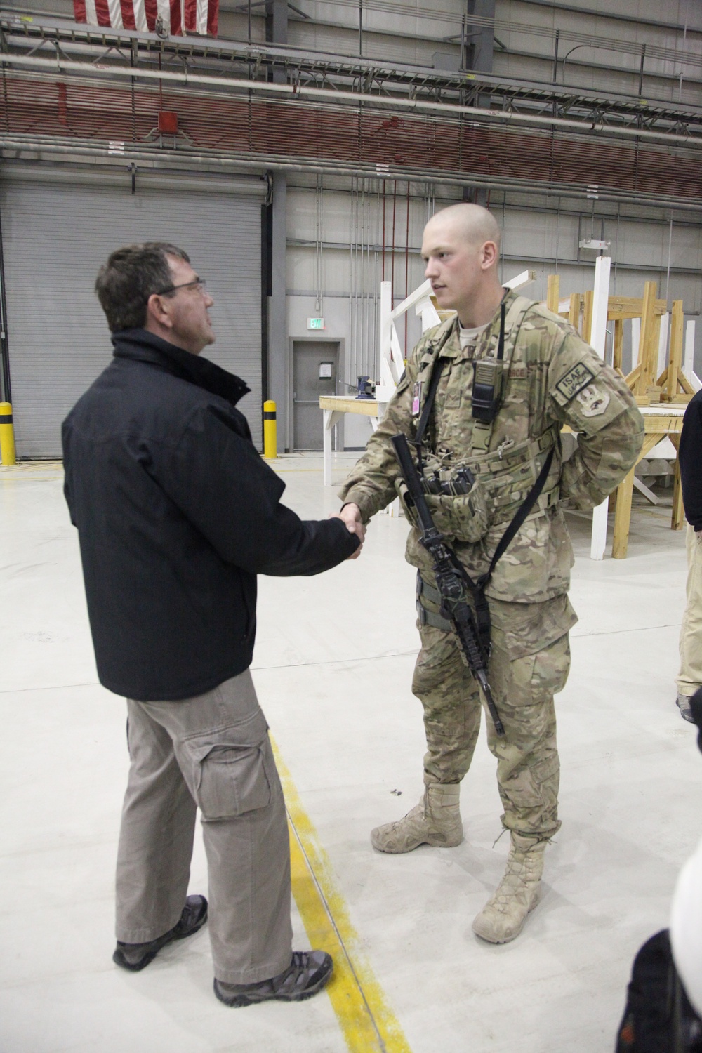 Deputy defense secretary at Bagram