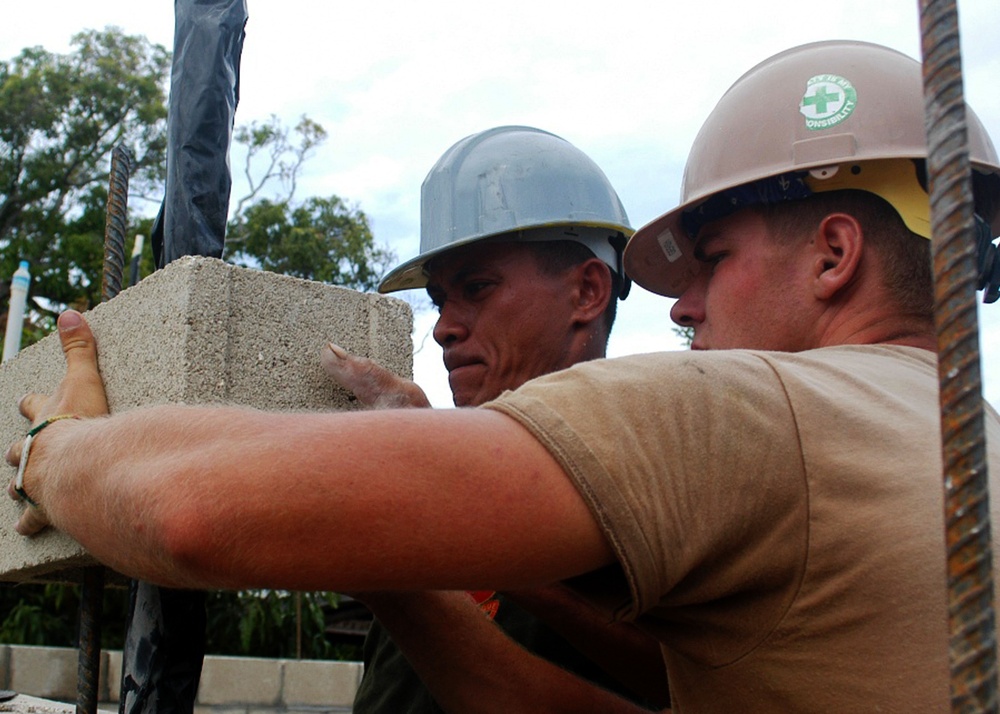 NMCB 3 CCAD builds community hall and disaster response center