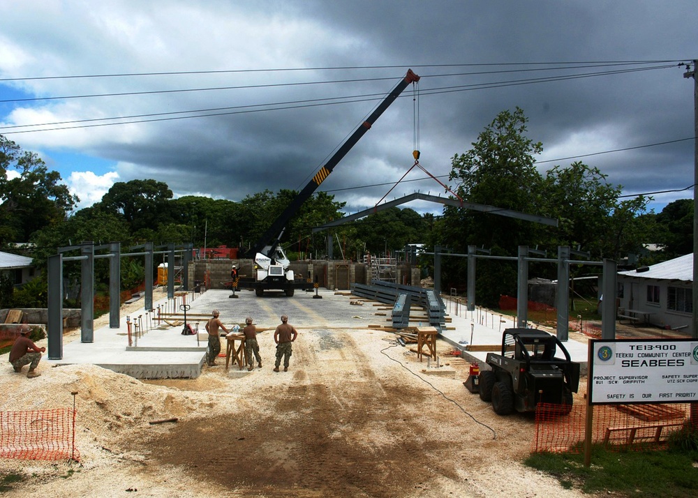 NMCB 3 CCAD builds community hall and disaster response center