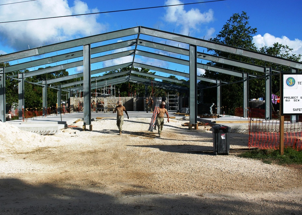 NMCB 3 CCAD builds community hall and disaster response center