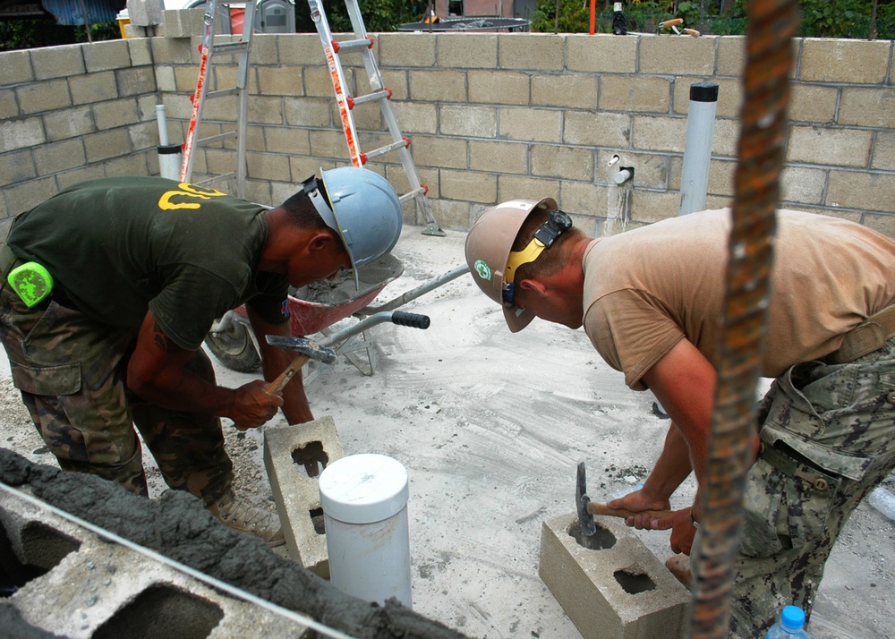 NMCB 3 CCAD builds community hall and disaster response center