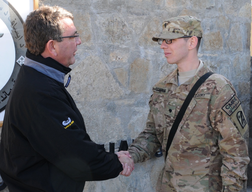 82nd SB-CMRE troops meet deputy secretary of defense in Afghanistan