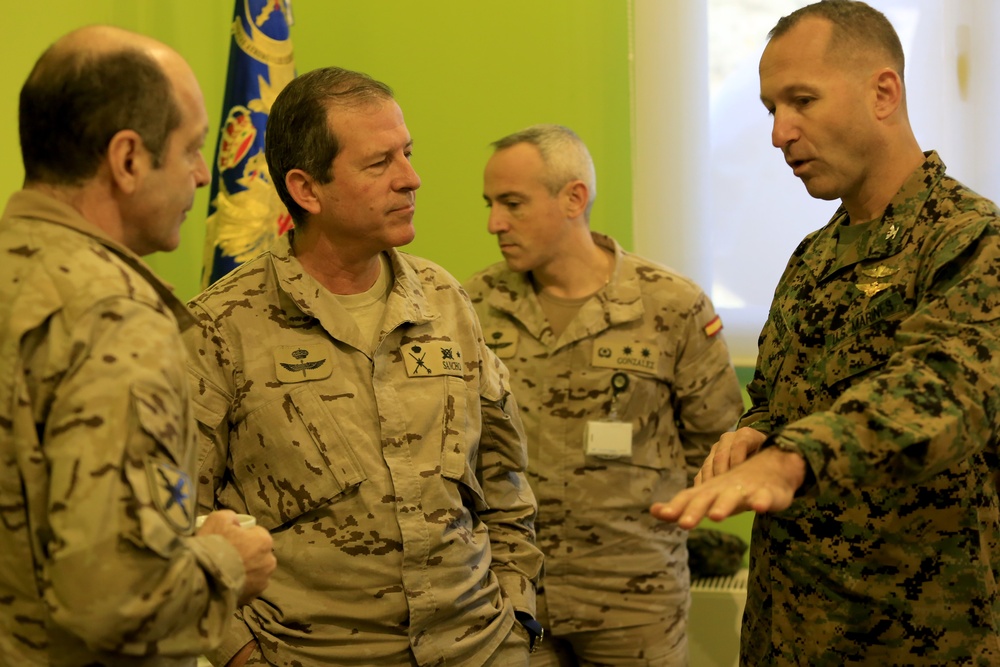 Crisis Response leaders meet with Spanish army aviation