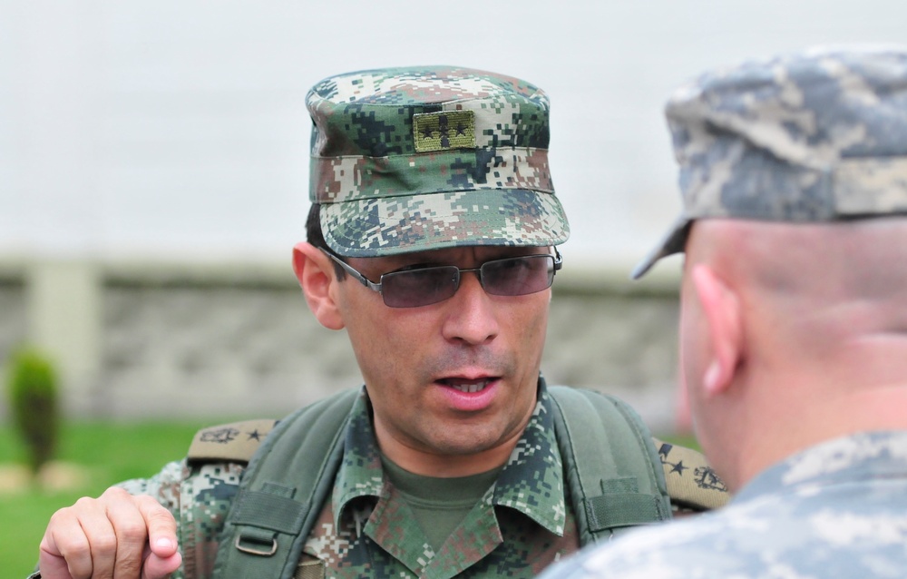 South Carolina National Guard team visits Colombian army's main logistic facility