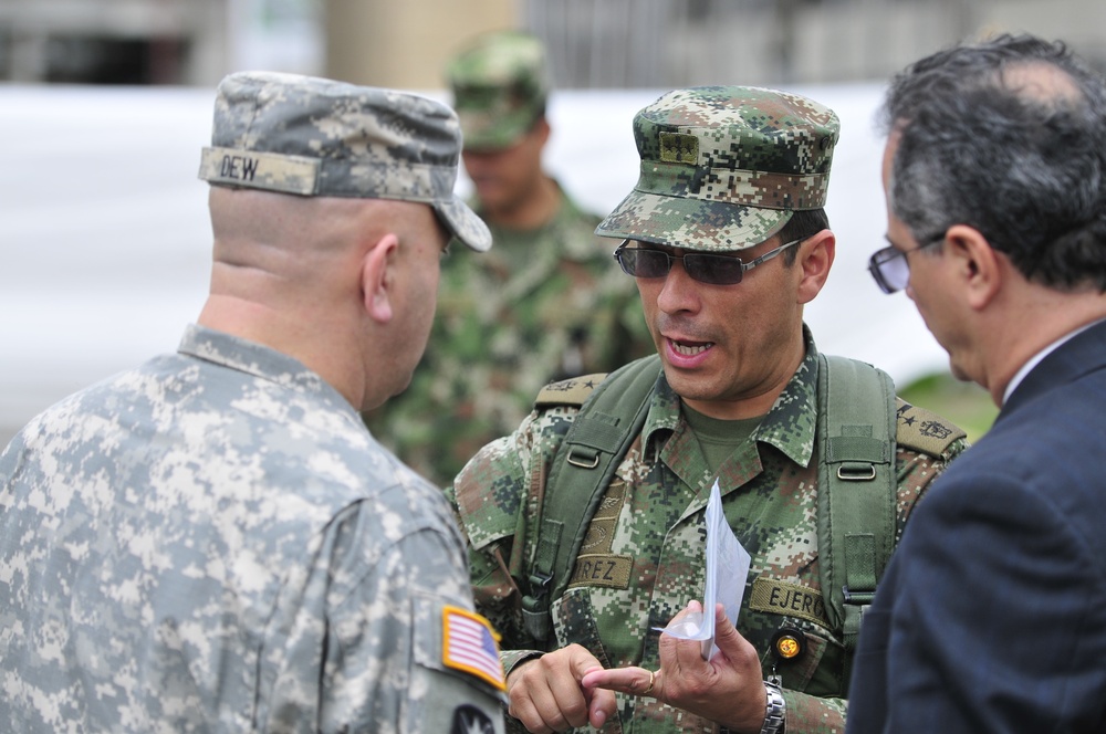 South Carolina National Guard team visits Colombian army's main logistic facility