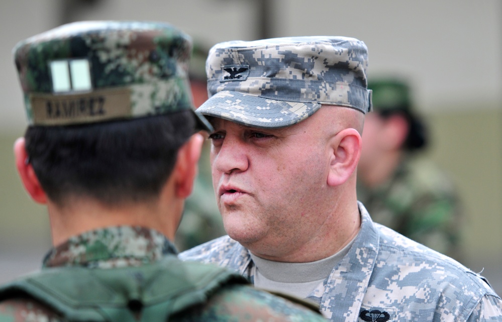 South Carolina National Guard team visits Colombian army's main logistic facility