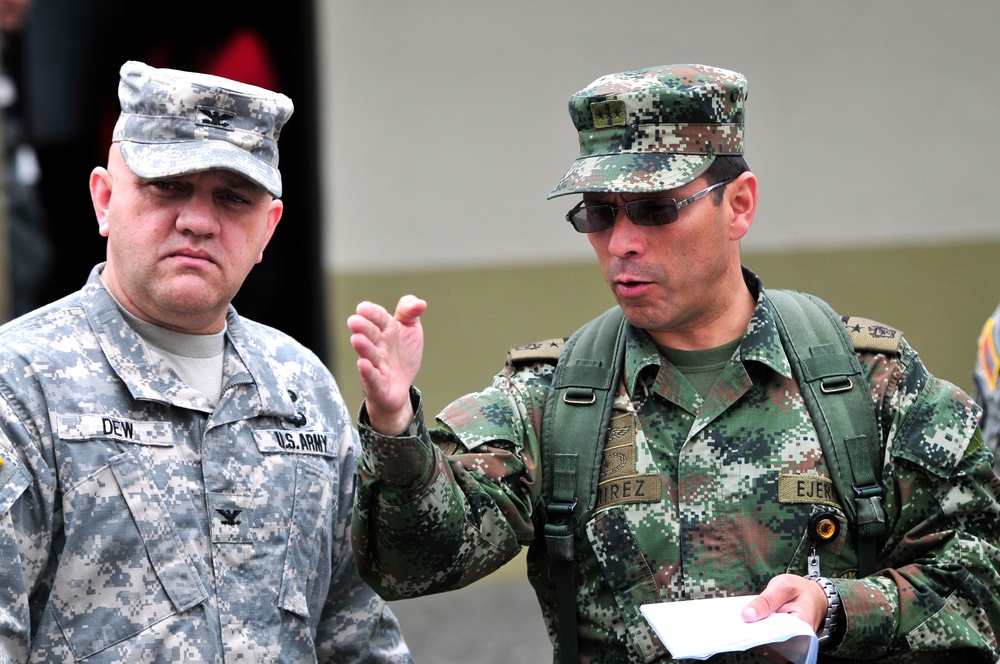 South Carolina National Guard team visits Colombian army's main logistic facility