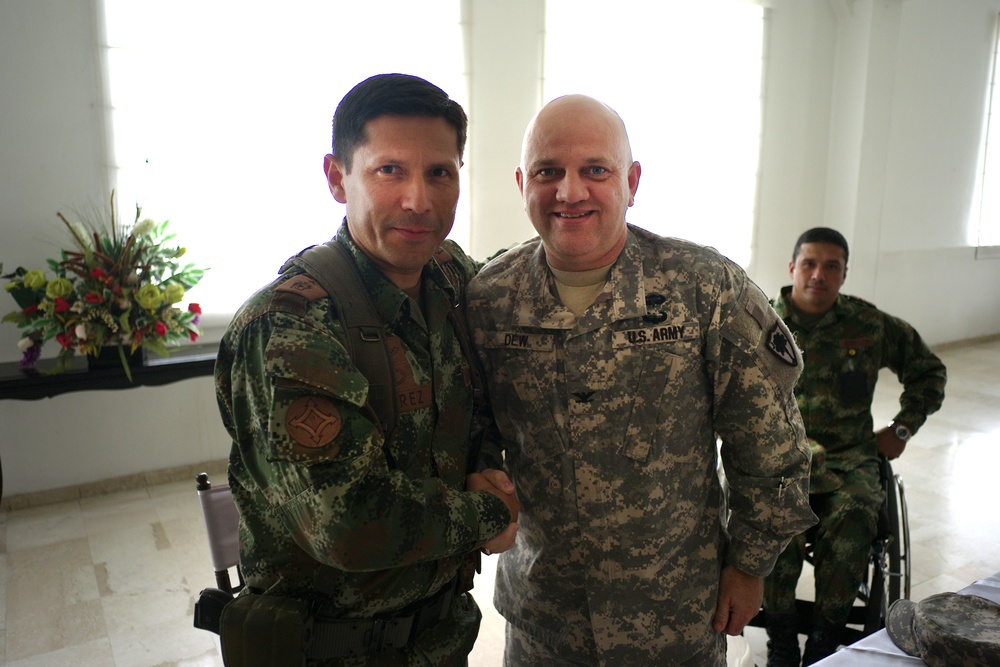 South Carolina National Guard team visits Colombian army's main logistic facility