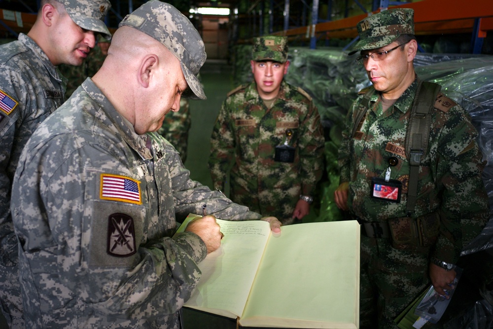 South Carolina National Guard team visits Colombian army's main logistic facility