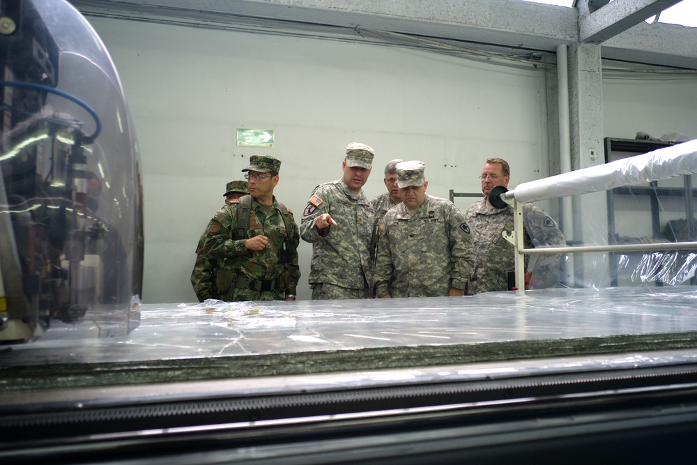 South Carolina National Guard team visits Colombian army's main logistic facility