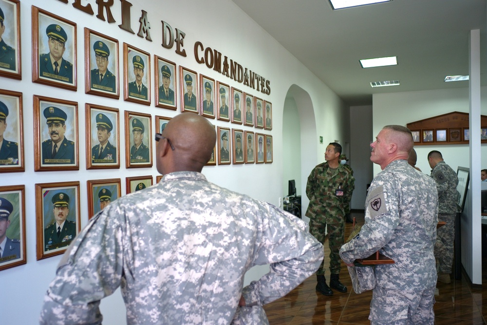 South Carolina National Guard team visits Colombian army's main logistic facility