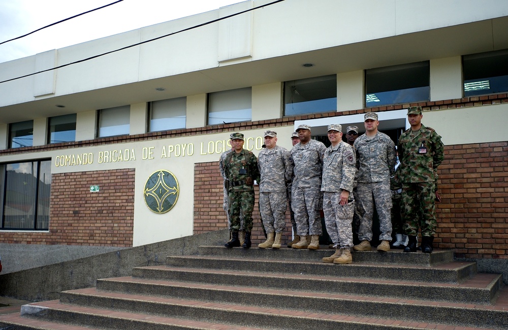 South Carolina National Guard team visits Colombian army's main logistic facility